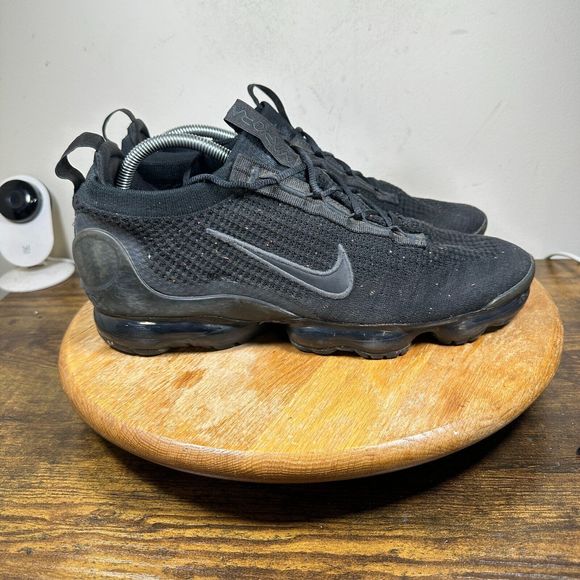 Nike Air VaporMax Flyknit 2021 Men\'s Size 11.5 Black Anthracite Shoes DH4084-001